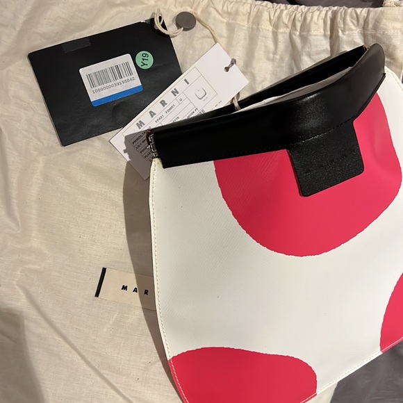 Marni Large Leather Clutch - NWT - Picture 6 of 7